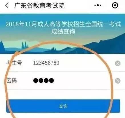 广东茂名市2019年成人高考录取结果查询流程与方式文章中的查询操作